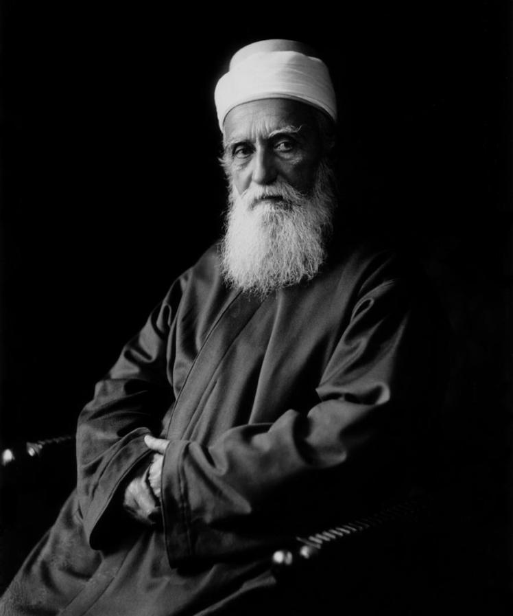 Abdu'l-Bahá, image credit http://centenary.bahai.us/photo/formal-portrait-abdul-baha